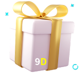 Receba seus bônus de boas-vindas no 9D